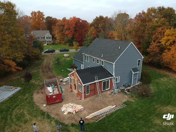 home addition example from drone