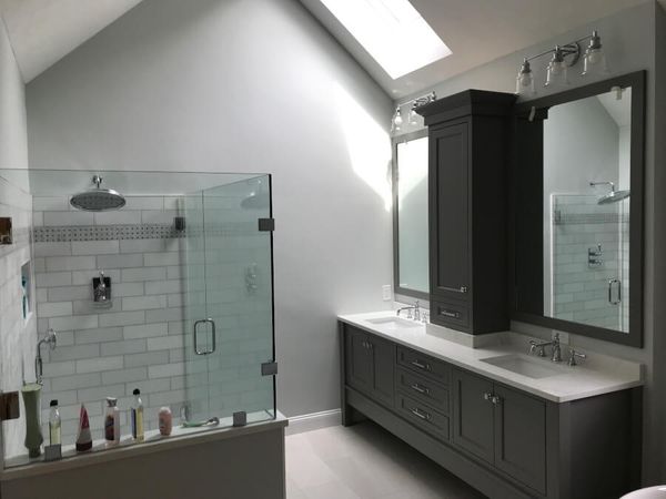Bathroom remodeling - custom cabinets